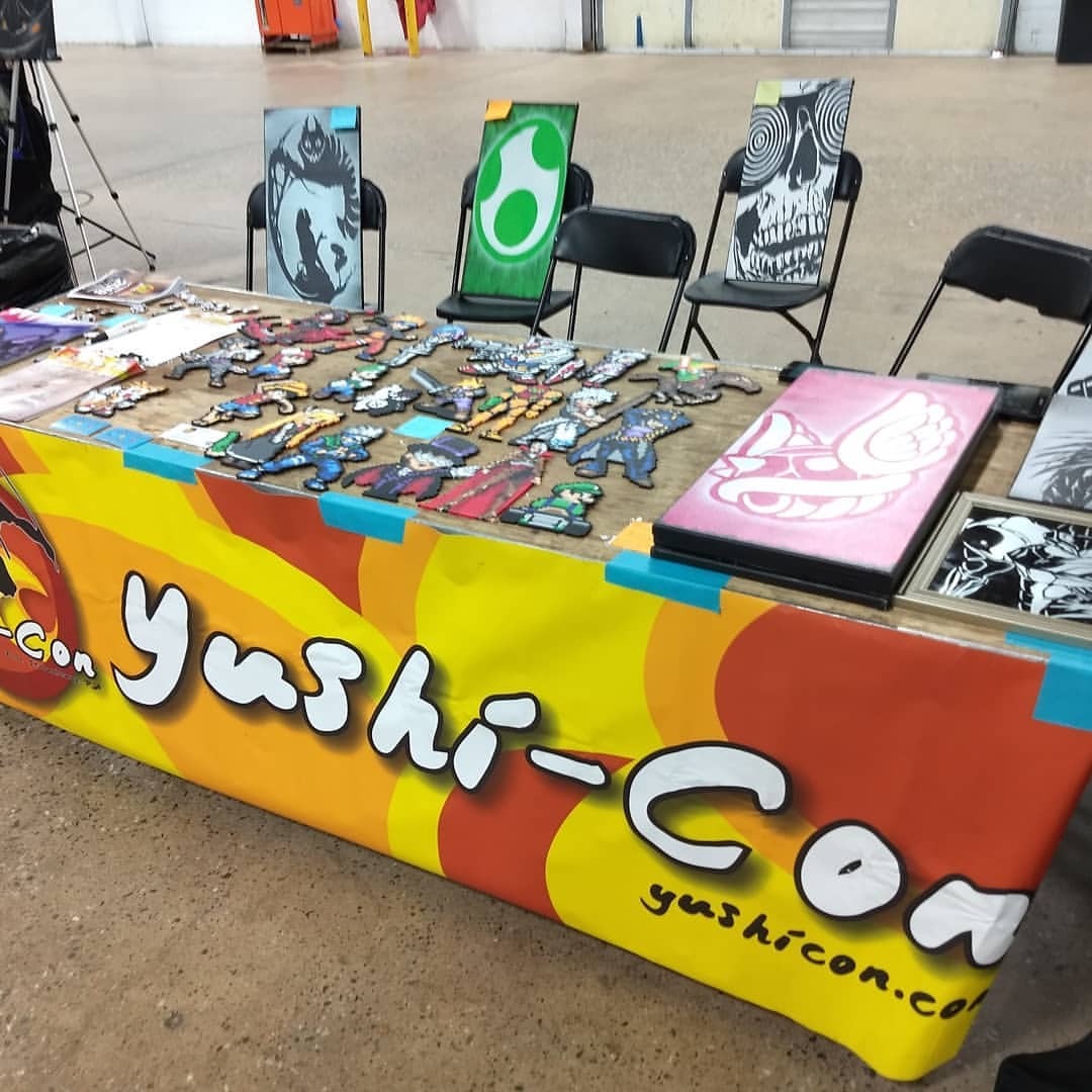 YushiCon — It is the last day of Thy Geekdom Con! Our canvas...