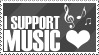 i support music