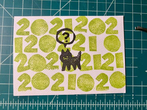 Some New Years and Lunar New Years stamp print postcards I made this year. 