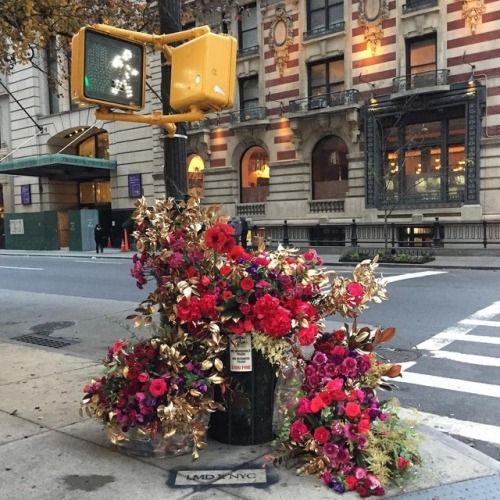 itscolossal:  Guerilla Flower Installations on the Streets of NYC by Lewis Miller Design