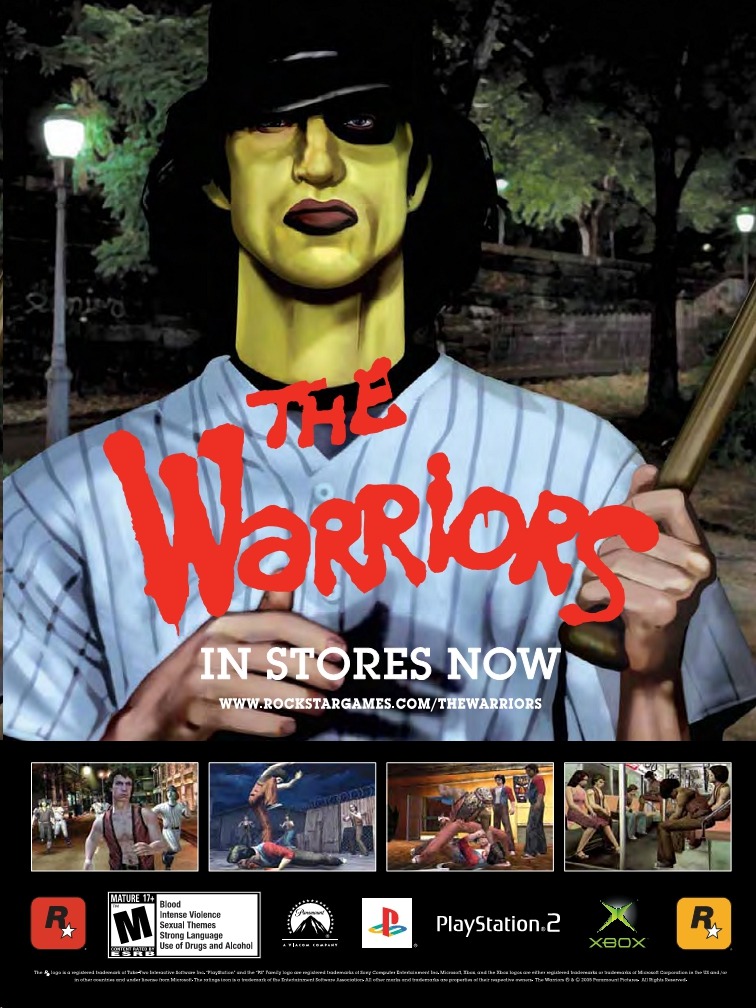 ‘The Warriors - ‘The Baseball Furies’’[PS2 / XBOX] [USA] [Magazine] [2005]
• via Retro Gaming Australia
• “I am Andrew Ryan, and I’m here to ask you a question…. CAAAN YOOOOU DIGGIT?!”