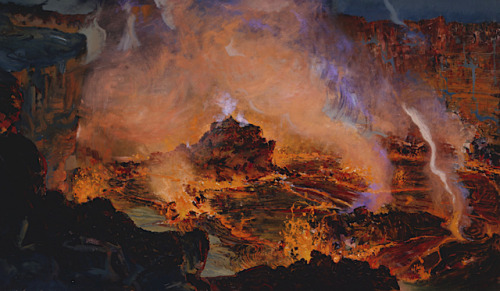 AMBROSE MC CARTHY PATTERSON (1877-1966) Mount Kilauea  (1,247 m - 4,091 ft)  United States of Americ