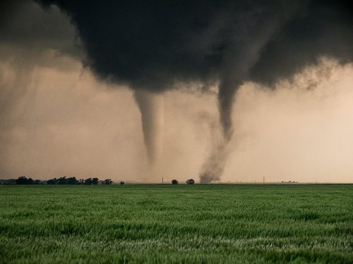 New from Tornado Titans! The terrible twins. Near Cherokee, OK nine years ago today (4/14) Titans @w