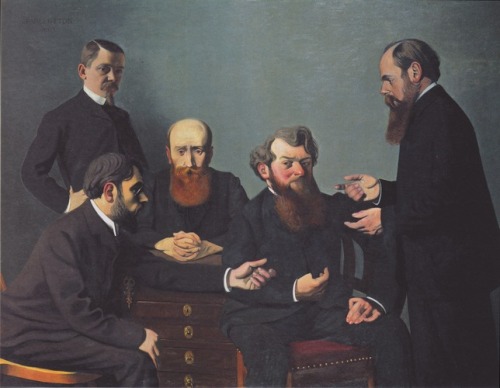 The Five Painters: Bonnard, Vuillard, Roussel, Cottet and Vallotton, 1902, Felix Vallottonhttps://ww