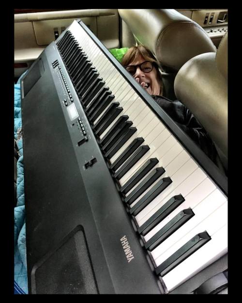 <p>We got a piano for the upcoming California tour. We had to do some creative packing to make it all fit but anything for our fans. See you all soon. #allyearlong #californiatour #meganandmarysue  (at Acme House of Music)</p>