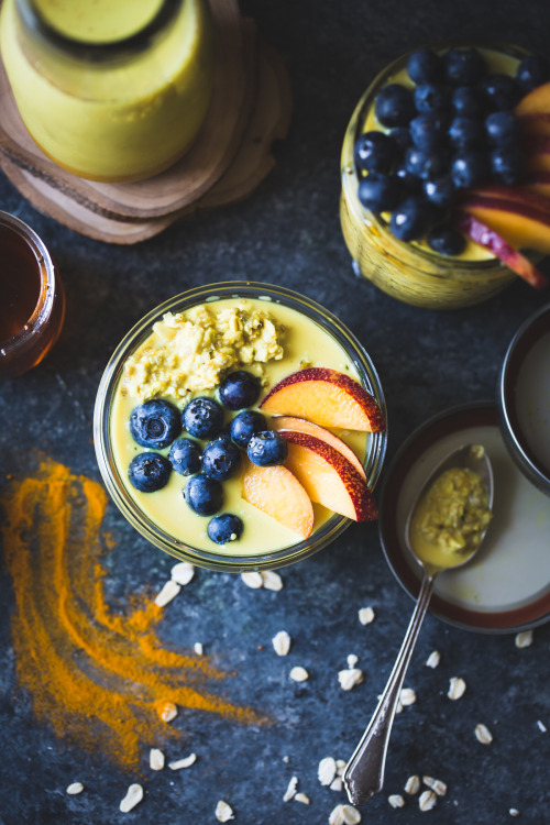 sweetoothgirl:golden milk overnight oats {gluten-free, vegan}