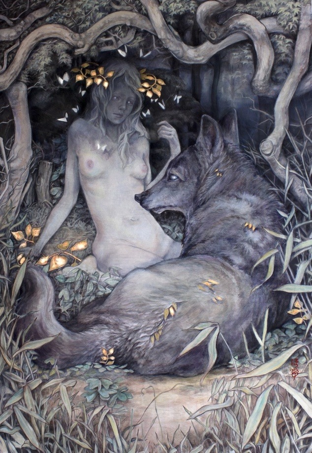 supersonicart:  Hope Doe on INPRNT.The dreamy, haunting paintings of artist Hope