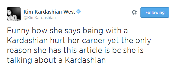 20daysofjune:   Kim responding to Adrienne Bailon’s Latina Magazine Interview.