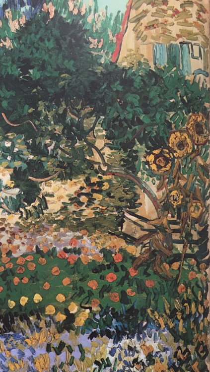 inkstainedleaves: Vincent van Gogh, Flowering Garden (details)