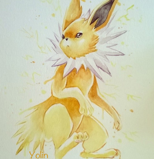 potatocat:Eevee evolutions paintings. Not sure if I should draw the others but at least this line-up