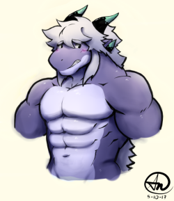 nullspaceanomaly:  Shading test on andros via Sai.This wouldnt have been possible without the help of my senpai RayrayAaaa I’m so happy with the results &lt;3