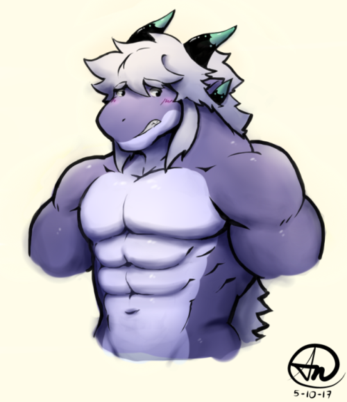 nullspaceanomaly:  Shading test on andros via Sai.This wouldnt have been possible without the help of my senpai RayrayAaaa I’m so happy with the results <3