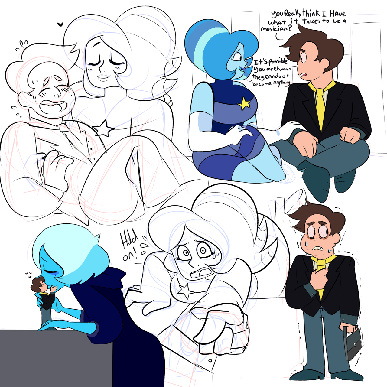 pixelz01:  Blue Diamond swapped au(???) part 2 HOLY CANOLII you guys went nuts for