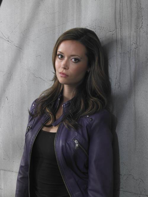 More awesome pics of Cameron in her purple leather jacket from the #TSCC season 1 photoshoot.