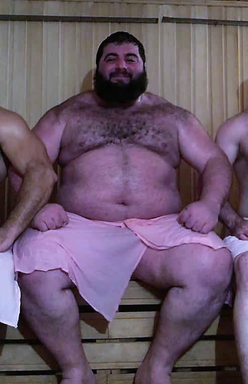 Nice, man in towel.