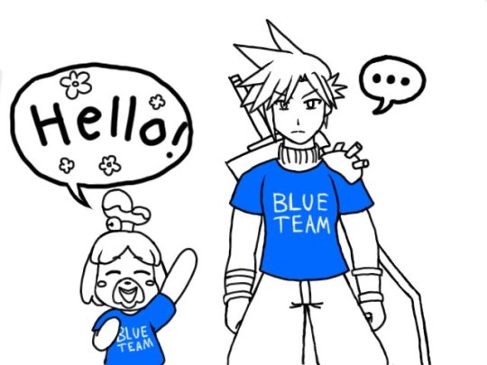 zega-x-iron:  The match had a late start because Isabelle wanted to make team shirts…