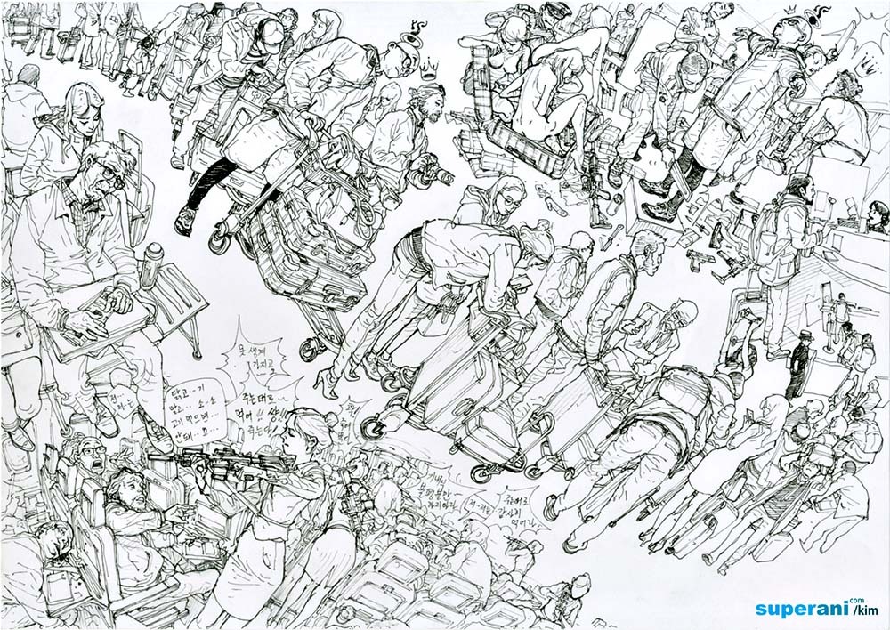 crossconnectmag:  Holidays w/ Sketch Master JungGi Kim  JungGi Kim (김정기) is