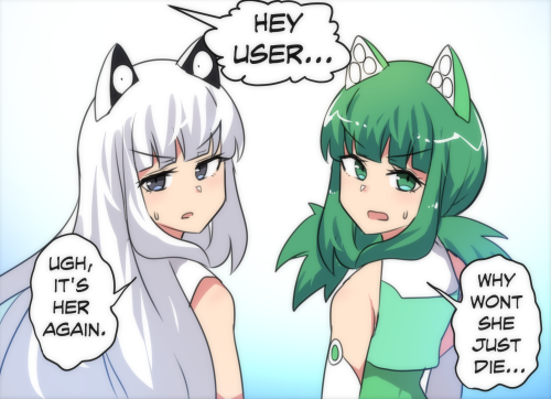 Porn photo merryweather-comics:  Android-Chan and iOS-Chan