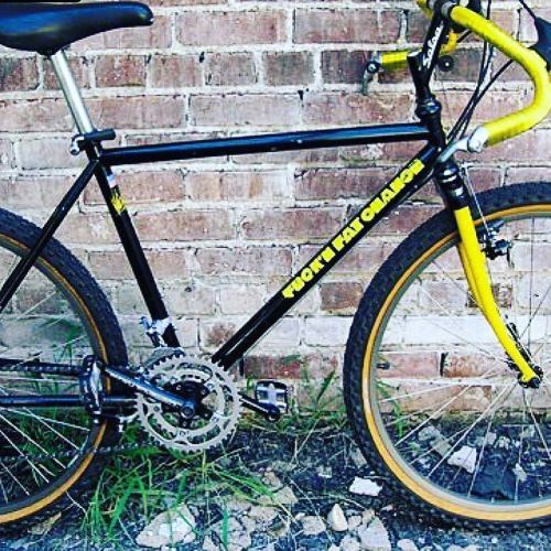 fatchancebikes: #Repost @dirtragmag for #throwbackthursday ・・・ Think drop bar bikes with fat tires a