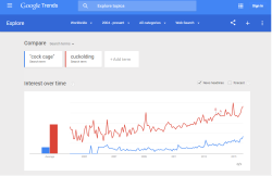 bellefair-institute:  The Google trends are pretty clear - interest in cuckolding and chastity are rising, and that rise is quickening in pace. 