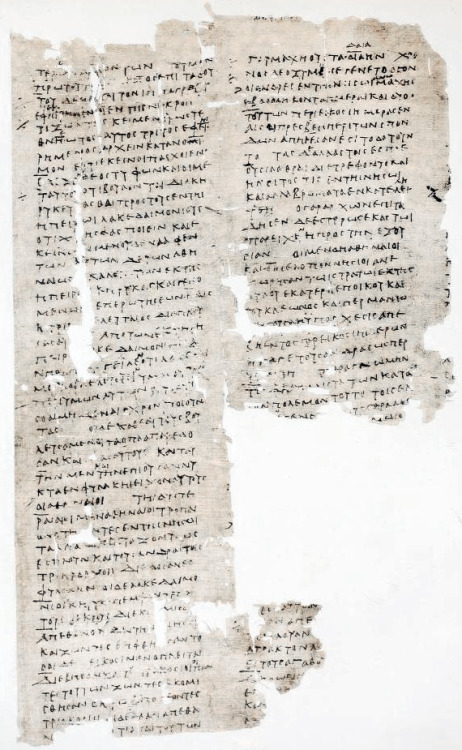 speciesbarocus:Thucydides’ History of the Peloponnesian War (fragment) on the P. Oxy. 16 (1st 