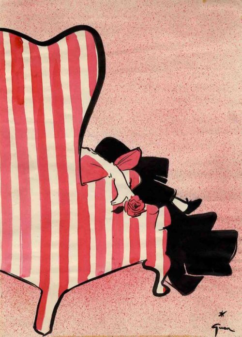 theniftyfifties:  Illustration by René Gruau, 1952. 