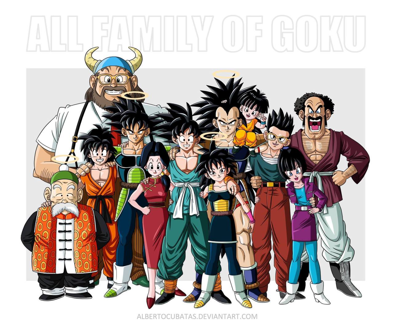 supervegeta555: All family of Vegeta by albertocubatas Goku and Vegeta’s family!