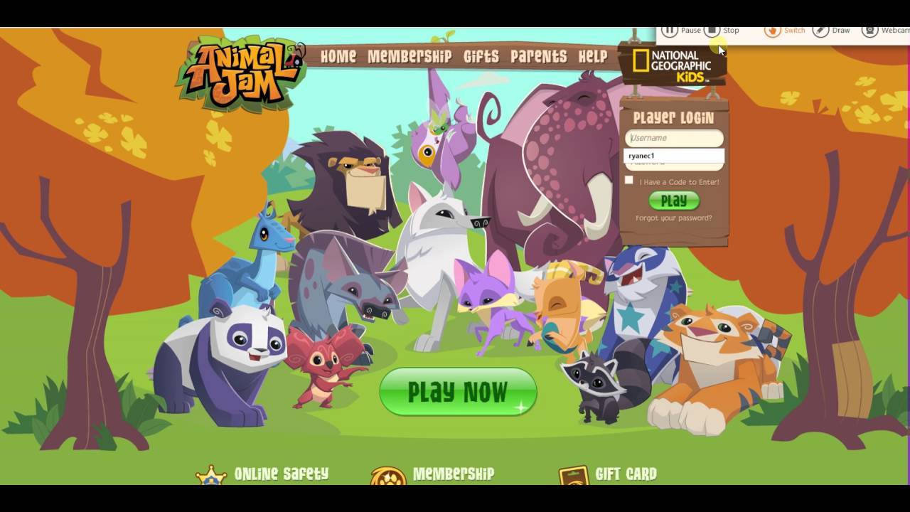 your use of animal jam is at your sole risk — Evolution of the AJ login  screen 2010-2018 (only...