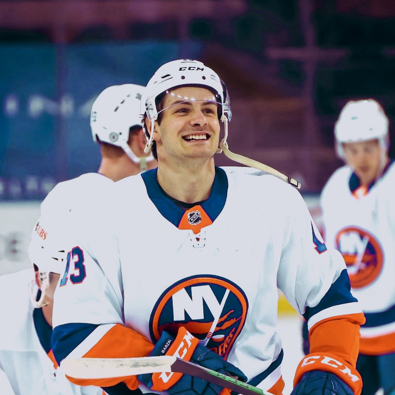 idk I like hockey I guess — mat barzal in bed??