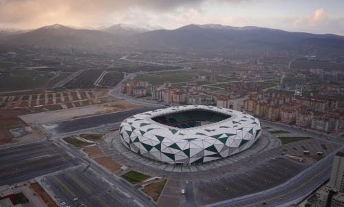 Konya City Stadium in Turkey #ArchitectureDesign by Bahadır Kul Architects. http://bit.ly/1GOlyZ6 #T