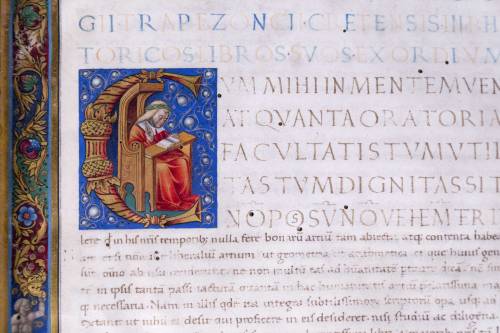 Trapezuntius: Rhetoricorum libriA díszítésmód mindenképpen újszerű Francesco da Castello művészetébe