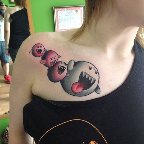 Super Mario Boo by Mickey Clarke  Kingdom Tattoos Alkmaar  Facebook