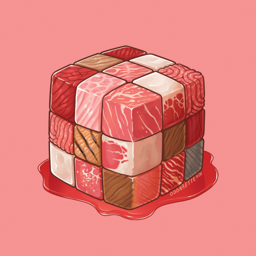 Rubeef Cube. I don’t think I wanna try to solve this….