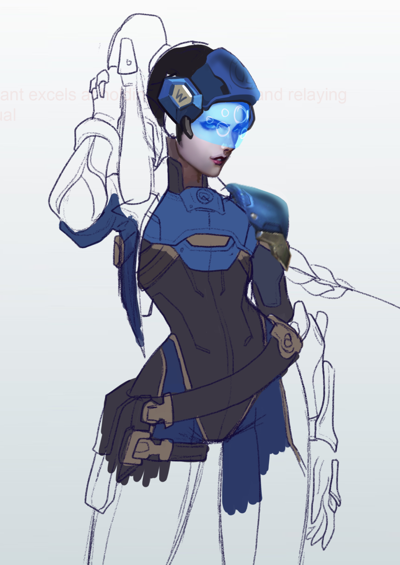 faeriefountainart:  faeriefountainart:  faeriefountainart:   Designing a Widowmaker