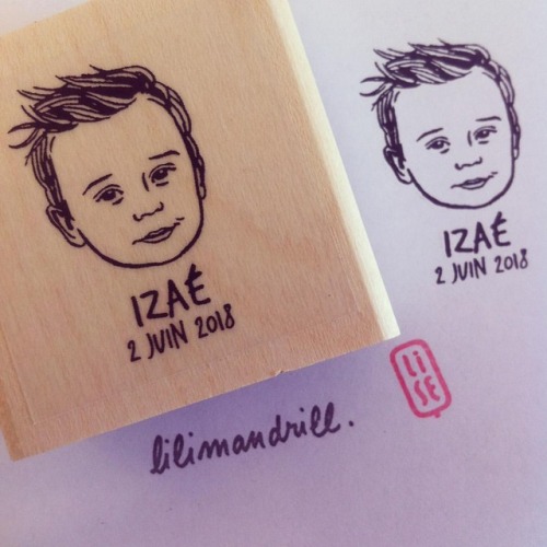 Custom Portrait Stamp @lilimandrill www.lilimandrill.fr @etsy #savethedate #EtsyGifts #selfie #etsyw