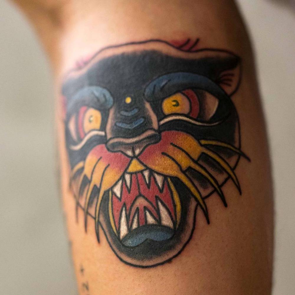 Crawling panther based on a @tattoos_by_jp design 😎 Thanx for looking. I  have time for tattoos tomorrow at 3pm DM me | Instagram