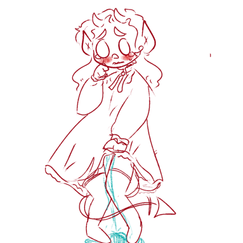 omoghouls:  *Draws character in cute outfit* wow time to make them wet themselves