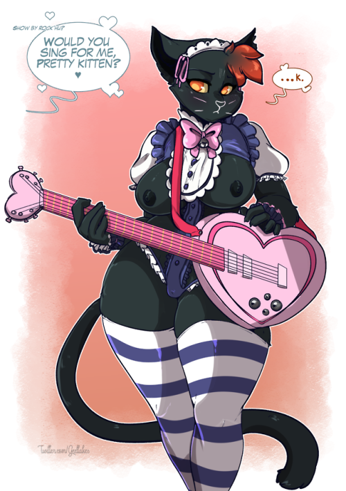 mystery845:  geeflakesden:   First choice for this month on Patreon pin-up poll: Mae from Night in the Woods Doing a sexy cosplay!   