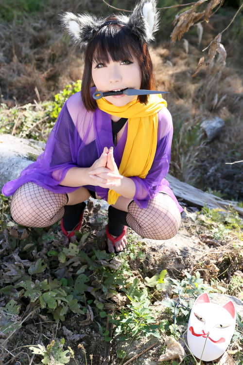 Cute Cosplay Girl Higurashi Rin (Kitsune-Chan) 1-21