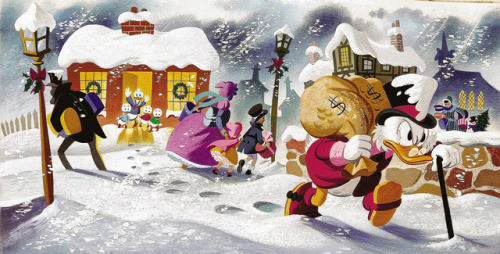 Scrooge McDuck. From the Little Golden Book, Donald Duck and the Christmas Carol (1960). Art by Carl