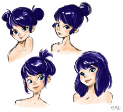 miraculous-mask:  Marinette and hairWill do an Adrien version soon ;)