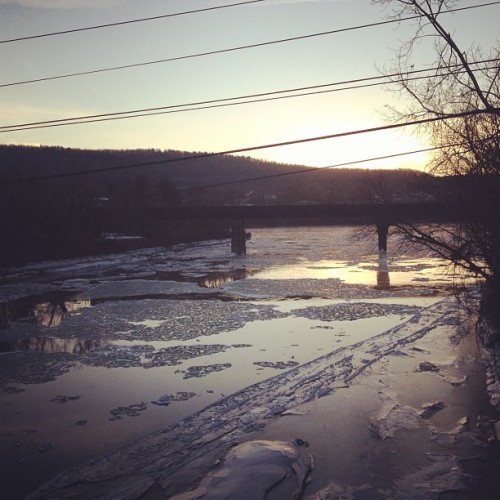 Sunrise Over The White River.