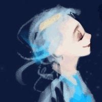 sevnilock:  The process of painting（GIF）This fanart is here: [X] Jack/Elsa 
