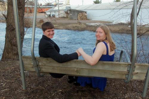 My brother’s third (and hopefully last) prom thing with his girlfriend, who’s now a senior. For those who might remember posts about this gal, this is her. Super nerd meets super nerd. It’s not pretty watching these two freak out about