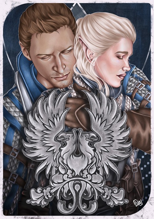 starsandskies:Alistair & SuranaCommission for @andrastini ♥ Thank you so much for commissioning 