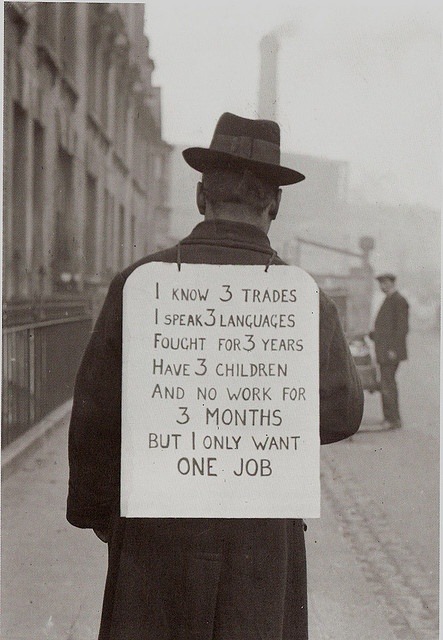 JOB HUNTING IN THE 1930s // history repeats