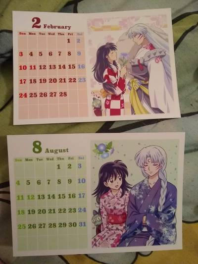 officialinuyasha:Found my Calendar by Suigimoto Sachiya the animator and character designer for InuYasha the Final Act and Yashahime.She sold these limited time only in 2018.- Inu-Yasha -