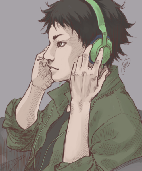 Freestyle Akaashi doodle~ more hq art 