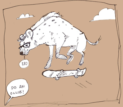 scoutrage:  hyena doodles~ 