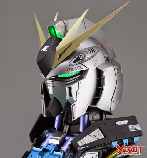 1/35 RX-93 Nu Gundam Head Display - Painted Build. (via GUNDAM GUY: 1/35 RX-93 Nu Gundam Head Displa